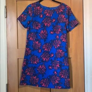 J Crew Floral Printed Short-sleeve Gallery Dress